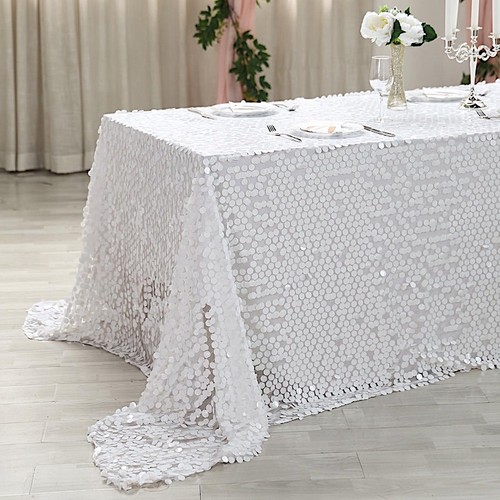 White rectangular 90x156 - white,
