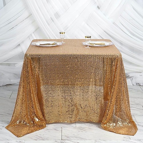 Gold sequin 90x90 - gold,
