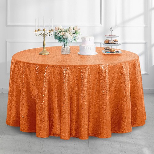 Pufogu round orange sequin - round,