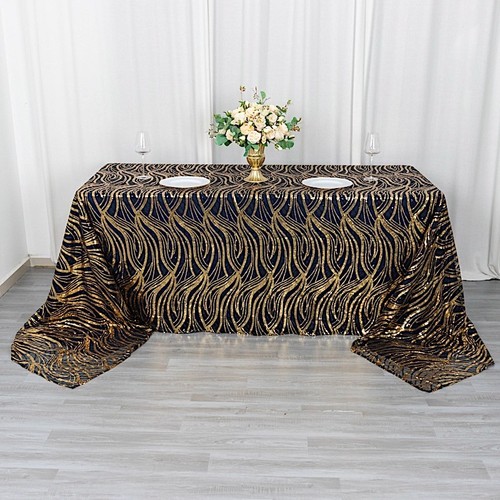 90x156 black gold wavy - 90x156, in