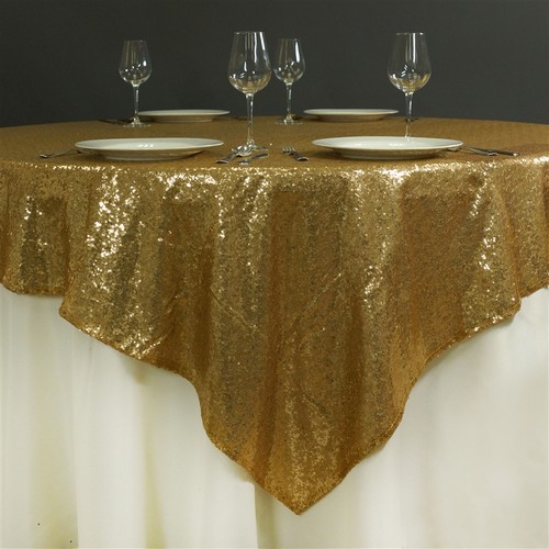 Gold sequin 72x72 table - sequin, 72x72"