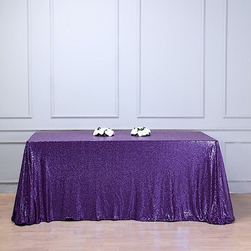 90x156 purple sequin - purple,
