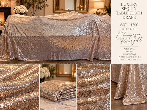 Luxury sequin tablecloth - sequin,
